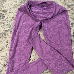 ALO Yoga Heathered Purple Leggings